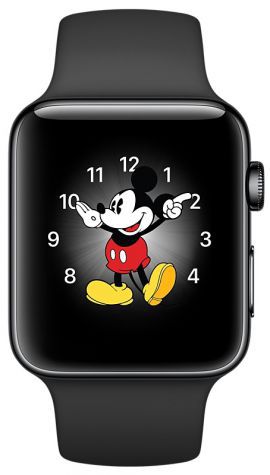 Smartwatch APPLE Watch 2 koperta 38mm (gwiezdna czerń/czarny)