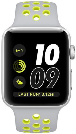 Smartwatch APPLE Watch Nike+ koperta 38mm (srebrny/srebrny/jaskrawy zielonożółty) w MediaExpert