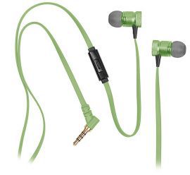 Słuchawki dokanałowe TRACER Grade Metalowe z mikrofonem Zielony