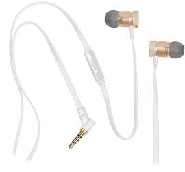 Słuchawki dokanałowe TRACER Grade Metalowe z mikrofonem Złoty w MediaExpert