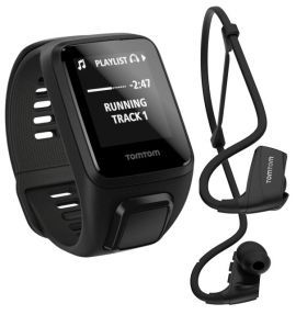 Zegarek sportowy TOMTOM Spark 3 Cardio + Music S Czarny + Słuchawki