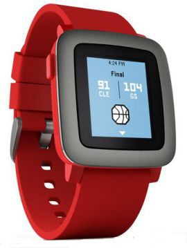 Zegarek sportowy PEBBLE Time Czerwony