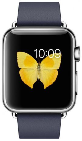 Smartwatch APPLE Watch koperta 38mm (srebrny/nocny błękit) w MediaExpert