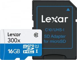 Karta LEXAR microSDHC 16GB X300 LSDMI16GBB1EU300A
