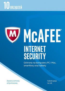 Program MCAFEE Internet Security 2017 (10 urządzeń)