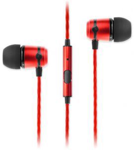 Słuchawki dokanałowe SOUNDMAGIC E50S Czerwony w MediaExpert