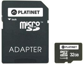 Karta PLATINET Micro SD 32 GB + Adapter SD