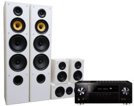 Kino domowe PIONEER VSX-932B + TAGA TAV606 Biały
