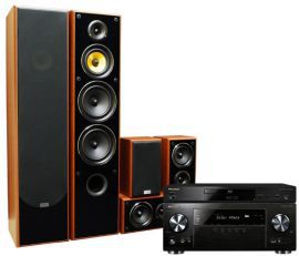 Kino domowe PIONEER VSX-832B + BDP100K + TAGA TAV606 Orzech