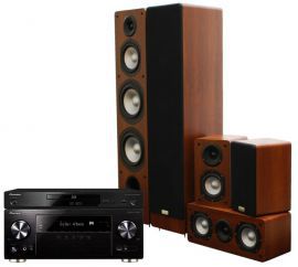 Kino domowe PIONEER VSX-932B + PIONEER BDP100K + TAGA TAV406 Orzech