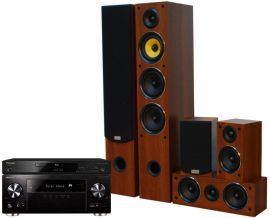 Kino domowe PIONEER VSX-932B + PIONEER BDP100K + TAGA TAV506 Orzech