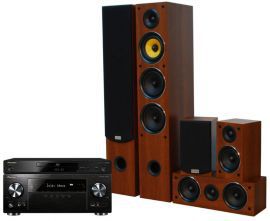 Kino domowe PIONEER VSX-832B + BDP180K + TAGA TAV506 Orzech