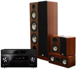 Kino domowe PIONEER VSX-932B + PIONEER BDP180K + TAGA TAV406 Orzech
