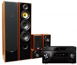 Kino domowe PIONEER VSX-932B + PIONEER BDP180K + TAGA TAV606 Orzech