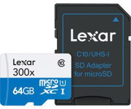 Karta LEXAR microSDXC 64GB X300 LSDMI64GBBEU300A