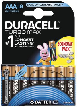Bateria DURACELL Turbo Max LR03/AAA 8 szt.
