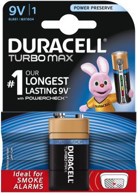 Bateria DURACELL Turbo Max 6LR61 9V 1 szt. w MediaExpert