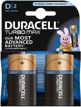 Bateria DURACELL Turbo Max D/ LR20 2 szt.