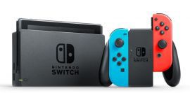 Konsola NINTENDO Switch + Kontroler Switch Czerwono-niebieski + Gra Mario &amp; Rabbids