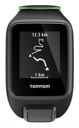 Zegarek sportowy TOMTOM Runner 3 Cardio + Music + Słuchawki L Czarno-zielony