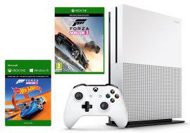 Konsola MICROSOFT XBOX ONE S 500GB + Gra Forza Horizon 3 + Forza Horizon 3: Hot Wheels DLC + 6M Live Gold w MediaExpert