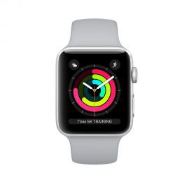 Smartwatch APPLE Watch 3 koperta 38mm (Srebrny/Biały)