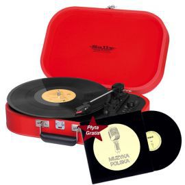 Gramofon TREVI TT1020 BT Czerwony + płyta Winylove