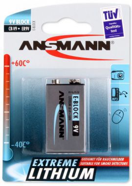 Bateria ANSMANN Extreme Lithium 1x E-Block (9V) (1 sztuka) w MediaExpert