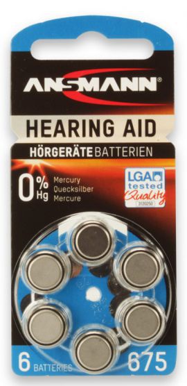 Bateria ANSMANN Hearing Aid 675 (6 sztuk)