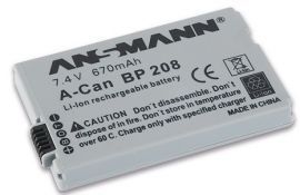 Akumulator ANSMANN do Canon A-Can BP 208 (670 mAh)