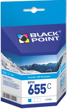 Tusz BLACK POINT BPH655C Niebieski w MediaExpert