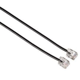 Kabel telefoniczny 6p6c czarny 6m