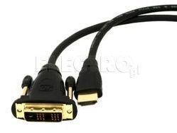 Przewód GEMBIRD HDMI/DVI-DM (18+1) 1.8m w Electro.pl