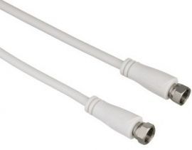 Kabel antenowy HAMA Wtyk F - Wtyk F 90dB 3 m Biały