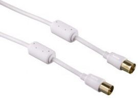 Kabel antenowy HAMA Techline Flexi-Slim 95dB 3 m Biały w Electro.pl