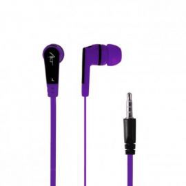 ART Słuchawki douszne z mikrofonem  S2F fioletowe smartphone/Mp3/tablet