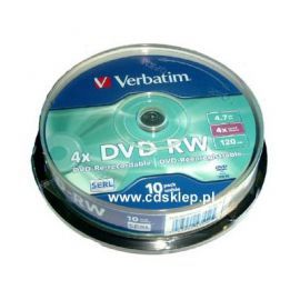 Płyta VERBATIM DVD-RW Matt Silver w Media Markt