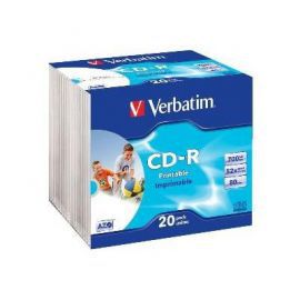 Płyta VERBATIM CD-R AZO Wide Inkjet Printable