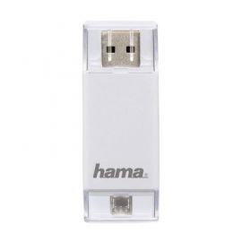 Czytnik HAMA Czytnik kart SD/microSD 2w1 Biały w Media Markt