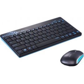 Zestaw RAPOO Wireless Mouse & Keyboard Combo 8000 Czarno-niebieski w Media Markt