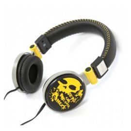 Słuchawki OMEGA Freestyle Headphones Grafiti FH0033 Żółty
