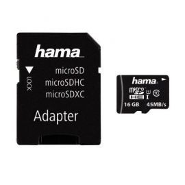 Karta pamięci HAMA microSDHC 16GB C10 45MB/s + ADAPTER SD w Media Markt