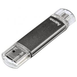 Pamięć USB HAMA Laeta Twin 64 GB Szary w Media Markt