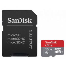 Karta pamięci SANDISK Ultra 16 GB microSDHC UHS-I Memory Zone + adapter w Media Markt