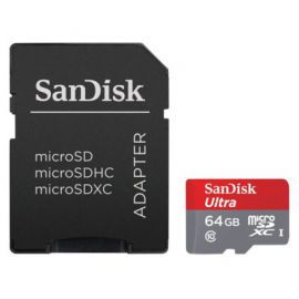 Karta pamięci SANDISK Ultra 64 GB microSDXC UHS-I  Memory Zone+ adapter w Media Markt