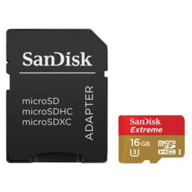 Karta pamięci SANDISK Extreme 16GB microSDHC UHS-I + adapter w Media Markt
