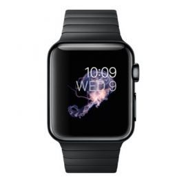 Smartwatch APPLE Watch Koperta 38 mm ze stali nierdzewnej w kolorze gwiezdnej czerni z bransoletą panelową ze stali nierdzewnej w kolorze gwiezdnej cz w Media Markt