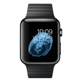 Smartwatch APPLE Watch Koperta 42 mm ze stali nierdzewnej w kolorze gwiezdnej czerni z bransoletą panelową ze stali nierdzewnej w kolorze gwiezdnej cz w Media Markt