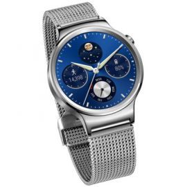SmartWatch HUAWEI  Watch Srebrny ze stalową bransoletą siatkową