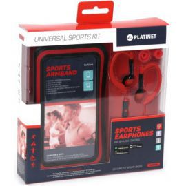 Słuchawki PLATINET In-Ear Earphone + Mic Sport + Armband Czerwony 42930 PM1070 w Media Markt